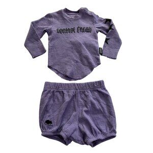 Nununu Watch Out Yoga Set in Mauve Mist